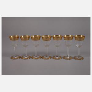 Saint Louis sieben Likörgläser