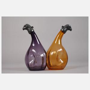 Außergewöhnliche Essig- und Ölflasche