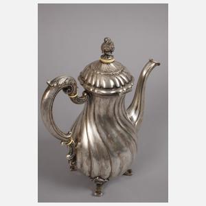 Silberkanne und -schale mit Weimarer Adler