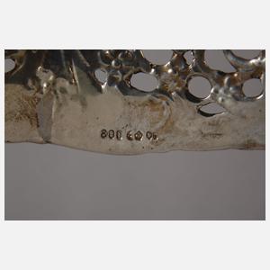 Silbervase im Rokokostil