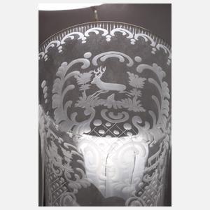 Silbervase im Rokokostil