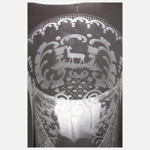 Silbervase im Rokokostil