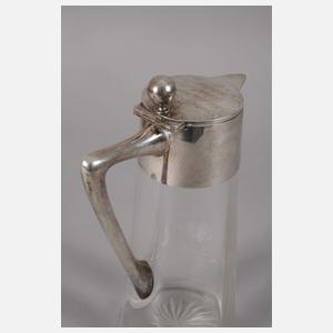 Karaffe mit Silbermontierung