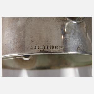 Karaffe mit Silbermontierung