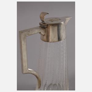 Karaffe mit Silbermontierung