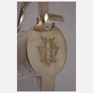 Karaffe mit Silbermontierung