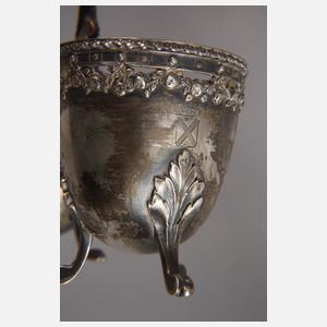 Silbermenage aus Adelsbesitz