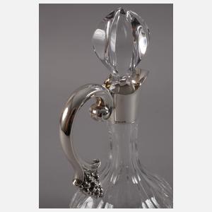 Karaffe mit Silbermontierung