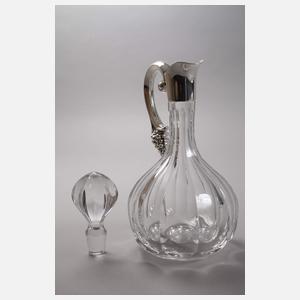 Karaffe mit Silbermontierung