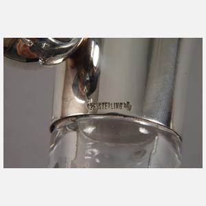 Karaffe mit Silbermontierung