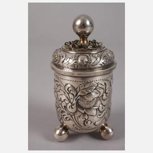 Silber Kugelfußbecher im Barockstil