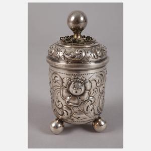 Silber Kugelfußbecher im Barockstil