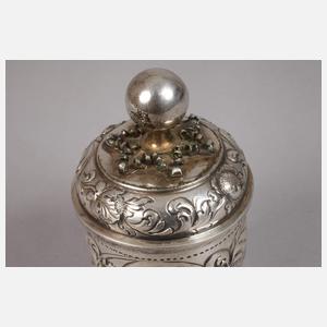 Silber Kugelfußbecher im Barockstil
