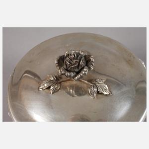 Marmeladenschale mit Silberdeckel