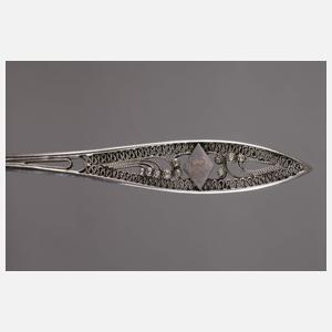 Silber sechs Kaffeelöffel Biedermeier