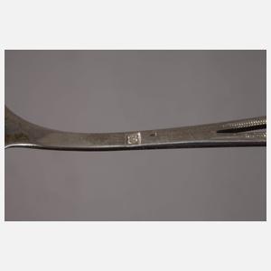 Silber sechs Kaffeelöffel Biedermeier