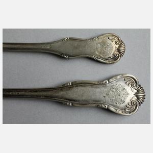 Silber 15 Teile Diplomatenbesteck