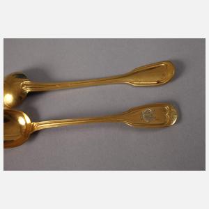 Zwölf Kaffeelöffel im Etui