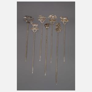 WMF Geislingen sieben Fleischspieße