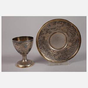 Kaffee-/Teeservice mit Eierbecher