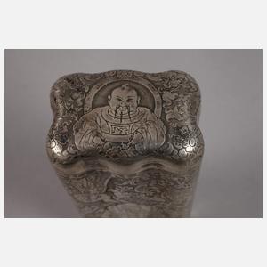 Zigarrendose mit Chinoiserien