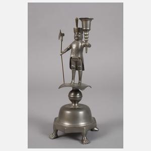 Paar Bergmannsleuchter Zinn