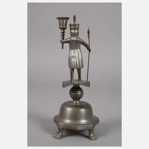 Paar Bergmannsleuchter Zinn