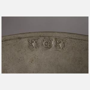 Zinnteller Kardinalshut