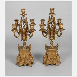 Paar Kaminleuchter Frankreich