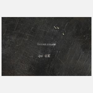 WMF Deckeldose mit Porzellanbildplatte