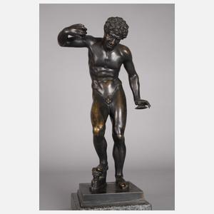 Antikenrezeption musizierender Faun mit Zimbeln