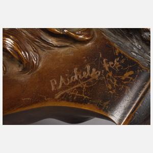 Paul Aichele, zwei Mädchenbüsten Jugendstil