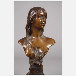 Paul Aichele, zwei Mädchenbüsten Jugendstil