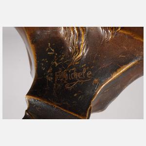 Paul Aichele, zwei Mädchenbüsten Jugendstil