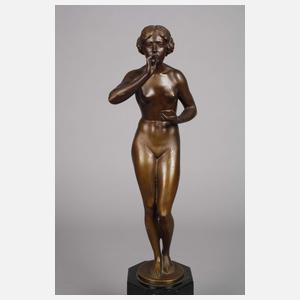 C. A. Söding, weiblicher Akt mit Seifenblasen