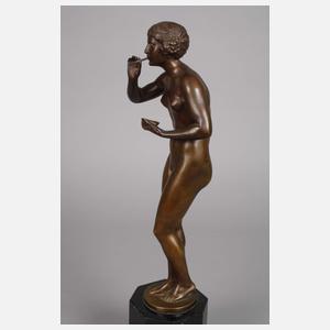 C. A. Söding, weiblicher Akt mit Seifenblasen