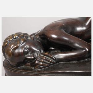 Georg Mattes, schlafender weiblicher Akt