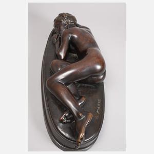 Georg Mattes, schlafender weiblicher Akt