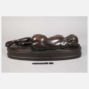 Georg Mattes, schlafender weiblicher Akt