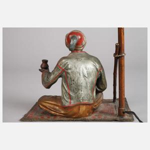 Wiener Bronze, Tischlampe mit Araber