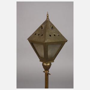 Bergmann Wiener Bronze Lampe Maronibrater