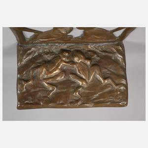 Buchstützen mit Kind und Fröschen