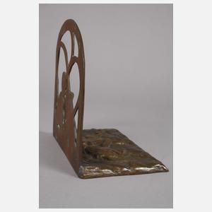 Buchstützen mit Kind und Fröschen