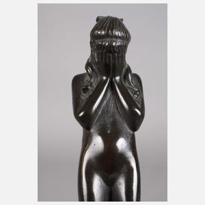 Marcel Kleine, weiblicher Akt auf Schale