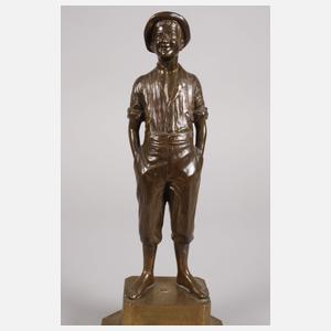 Dorfjunge und Mädchen