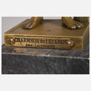 Adolphe Jean Lavergne, "Charmeur de Lézards"