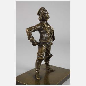 Humoristische Studentenbronze