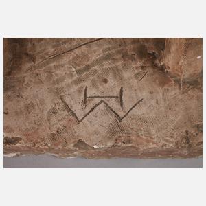 Heinrich Moshage, stehender Junge nach dem Bade