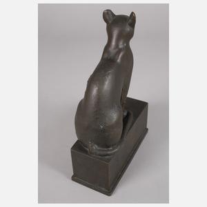 Göttin Bastet in Gestalt einer sitzenden Katze