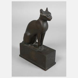 Göttin Bastet in Gestalt einer sitzenden Katze